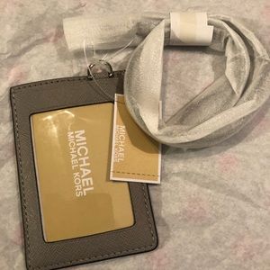 Grey Michael kors ID case